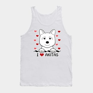 I Love Akitas Tank Top